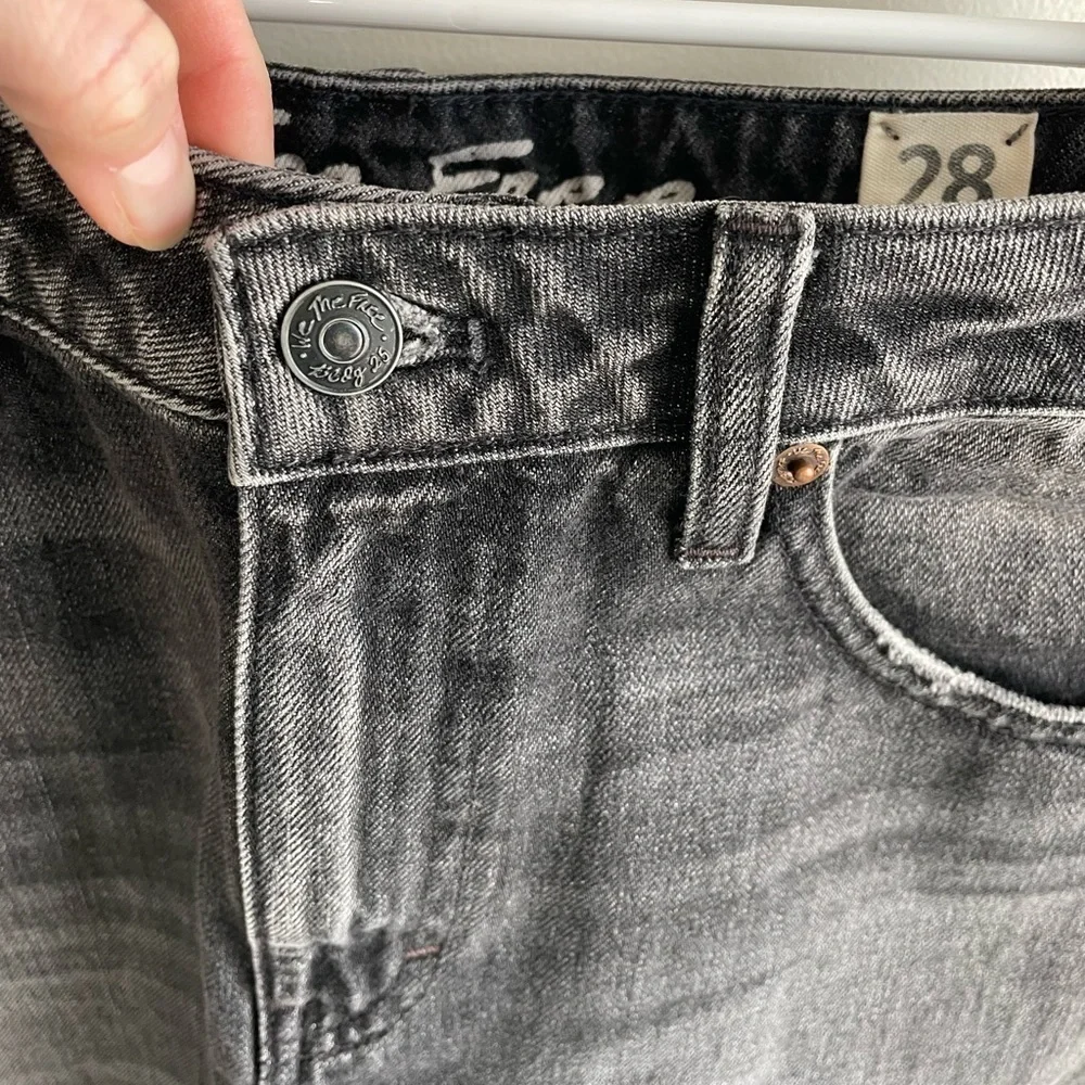 Free People We The Free Bailey Denim Mini Skirt - Bailey Black Wash - Size 28 - Picture 7 of 15